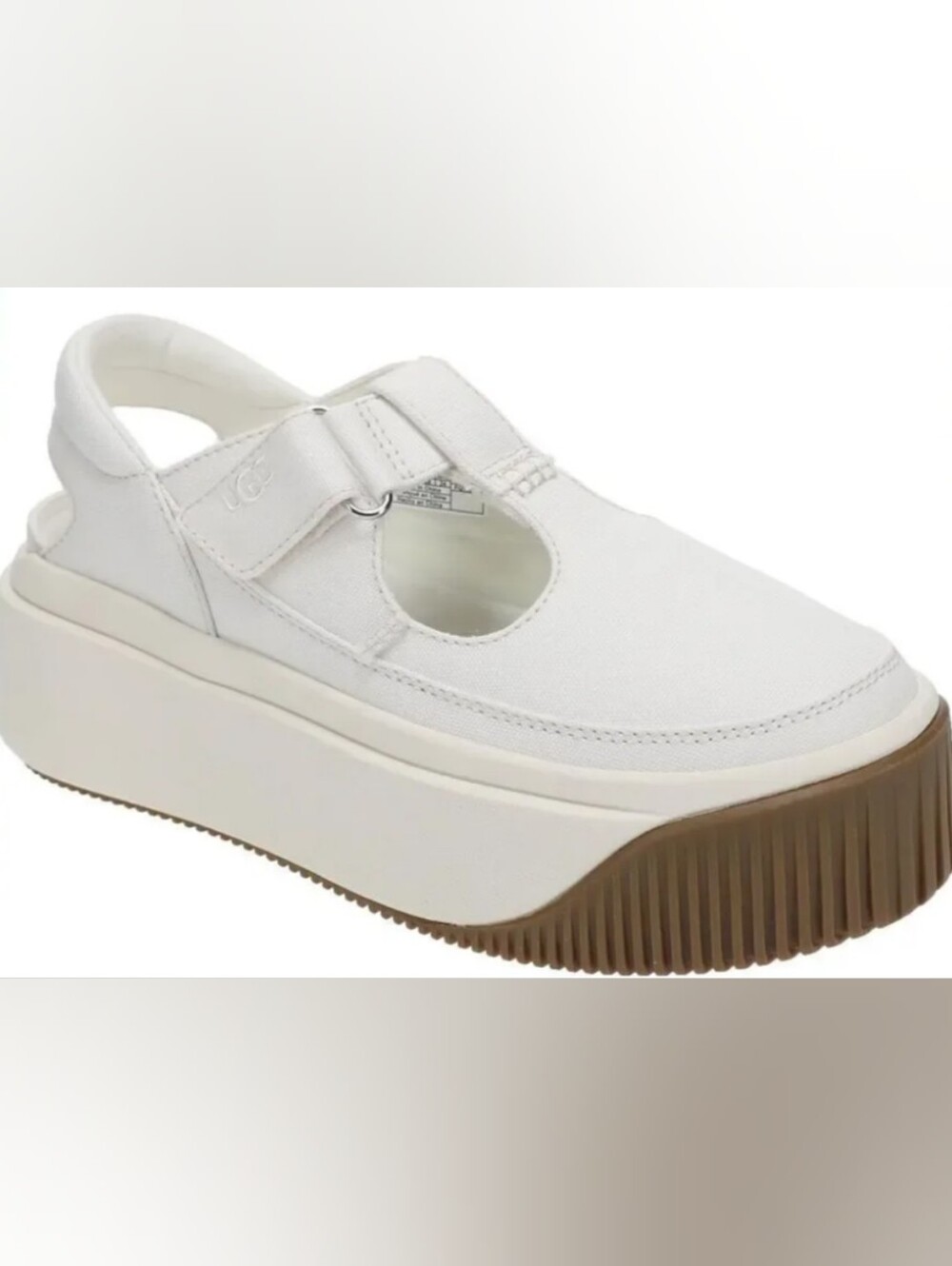 UGG® Women's EZ-Duzzit T-Strap Platform Flats Size 6 Used Exc MSRP $120